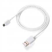 Кабель USB - micro USB, 1.0м, 5A, белый