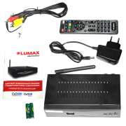 Ресивер LUMAX DV-4212 HD (DVB-T2, DVB-C, встр. Wi-Fi, обуч. пульт), фото 5 из 6