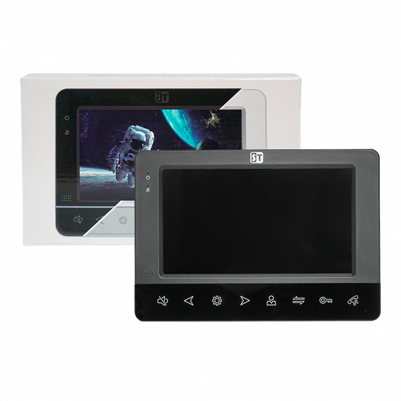 Монитор видеодомофона с памятью Space Technology ST-M200/7 (S/SD) черный