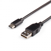 Кабель USB - USB Type-C, 1.0м, черный