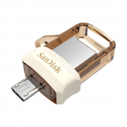 Флеш-накопитель USB 3.0 32GB SanDisk Ultra Android Dual Drive OTG (белый/золото)