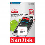 Карта памяти MicroSD SanDisk 32GB Class 10 (80 Mb/s) Ultra Android UHS-I