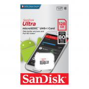 Карта памяти MicroSD SanDisk 128GB Class 10 (80 Mb/s) Ultra Android UHS-I