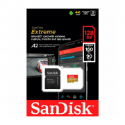 Карта памяти MicroSD SanDisk 128GB Extreme UHS-I U3 A2 (160/90 Mb/s) + SD адаптер