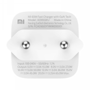 Сетевой адаптер Xiaomi Mi 65W Fast Charger with GaN Tech (РСТ), фото 4 из 5