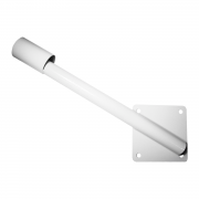Кронштейн для уличного фонаря, настенный, боковой, правый, труба 38*60 мм, белый