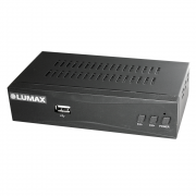Ресивер LUMAX DV-4212 HD (DVB-T2, DVB-C, встр. Wi-Fi, обуч. пульт)