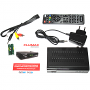 Ресивер LUMAX DV-3218 HD (DVB-T2, DVB-C, Wi-Fi, обуч. пульт), фото 6 из 7